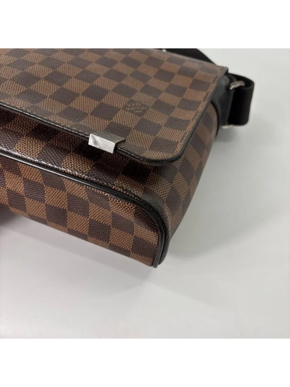 Louis Vuitton Super Damier District PM Shoulder Bag Brown